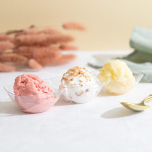 Alternative view of MiniWare 3 Section Bowls Clear