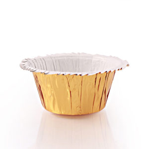 Ruffle Baking Cup Gold Foil (Kosher for Passover)