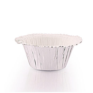 Ruffle Baking Cup Silver Foil (Kosher for Passover)