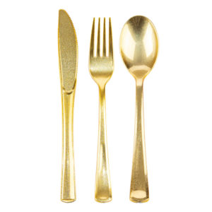 Sparkles Collection Gold Flatware