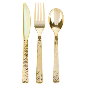 Pebble Cutlery Gold
