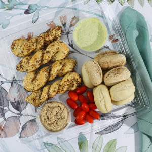 Alternative view of Clear Leveled Square Trays