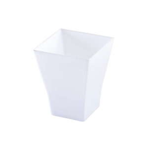 MiniWare White 2oz Square Cup