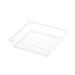 MiniWare Clear Square Plate 2" x 2" x .5"
