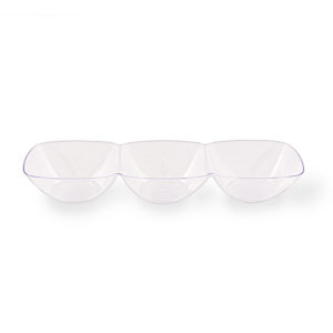MiniWare 3 Section Bowls Clear