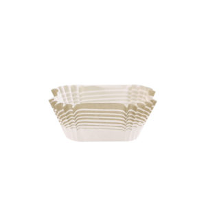 Supreme Baking Cups Square Gold Stripe