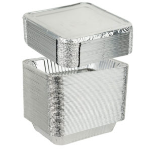 9x13 Pans/Lids Combo Deep Aluminum Pans (50 Pans 50 Lids)