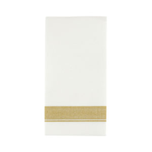 Cloth-Like Dinner Napkins Gold Border