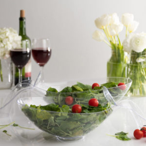 Alternative view of Spoon Shaped Salad Bowl Clear