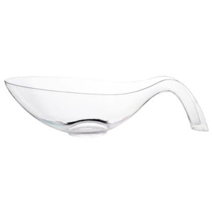 Spoon Shaped Salad Bowl Clear