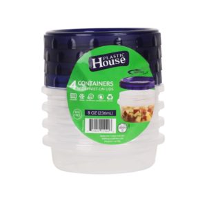 Twist-Cap Container 8oz (4 count)