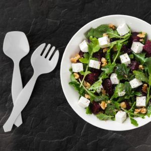 Alternative view of White Serving Fork