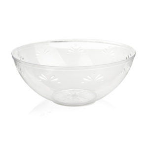 Round Clear Serving Bowl