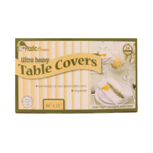 Clear Ultra Heavy Duty Tablecloths 66x72 - 24ct