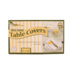 Clear Ultra Heavy Duty Tablecloths 66x160 - 10ct