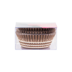 Alternative view of Brown/Flower Design Baking Cups