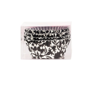 Alternative view of Black Design Paper/Foil Baking Cups