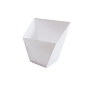 MiniWare White Trapezoid Cup
