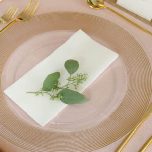 Alternative view of Gold Rope Textured Chargers 13"