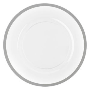 Silver Rim Chargers 13"