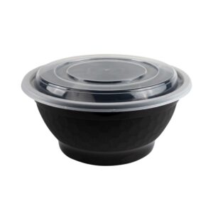 Bowl With Lids 38oz Black