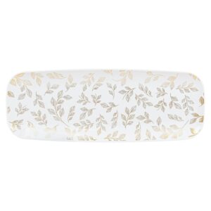 Organic Leaves Tray Rectangle 17.5"