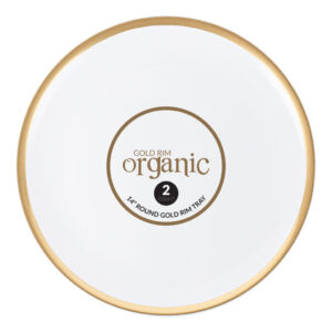 Organic Tray 14" Gold Rim