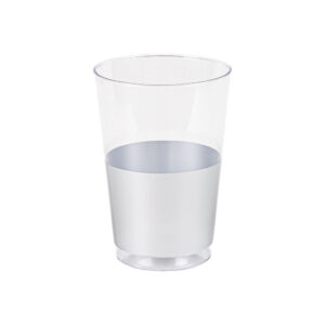 12oz Tumblers Prime Collection Clear/Silver Band
