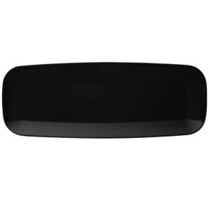 Organic Black Tray Rectangle 17.5"