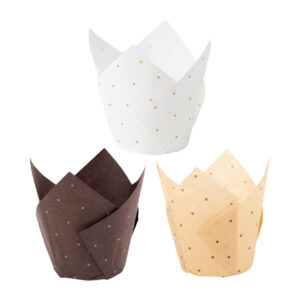 Tulip Baking Cups Dot Print Large