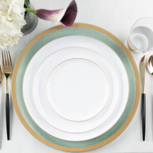 Alternative view of Edge Collection White/Gold Rim