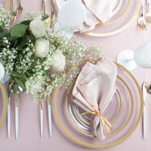 Alternative view of Contrast Collection Clear Gold Rim