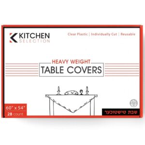 Clear Tablecloths 60x54 - 28ct