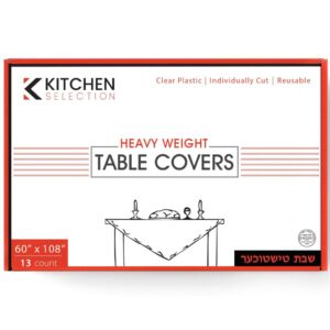 Clear Tablecloths 60x108 - 13ct