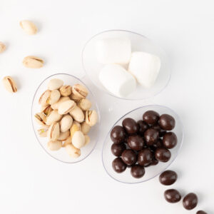 Alternative view of MiniWare Oval 3 Section Clear 6.25"