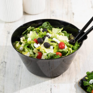 Alternative view of Salad Bowl With Spout 120oz Black
