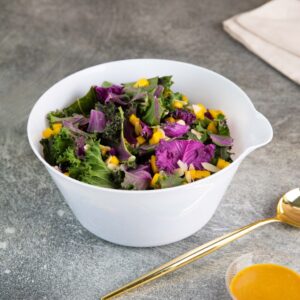 Alternative view of Salad Bowl With Spout 120oz White