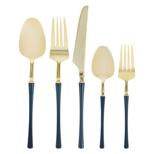 Infinity Flatware Navy/Gold