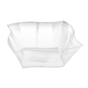 Wave Clear Serving Bowl