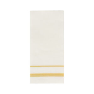 Guest Towels White Gold Line