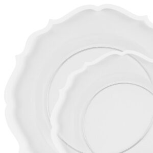 Contemporary Collection Clear White Rim