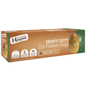 Heavy Duty Zip Freezer Bags 2 Gallon