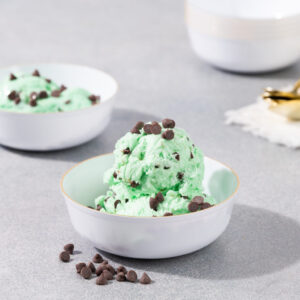 Alternative view of Edge Bowls 6oz White with Gold Rim