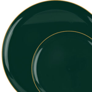 Edge Collection Emerald Green /Gold Rim
