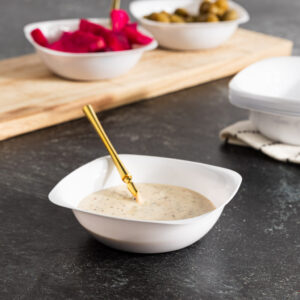 Alternative view of Organic Square Bowls 6oz White