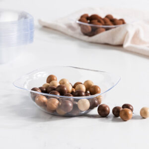 Alternative view of Organic Square Bowls 6oz Clear