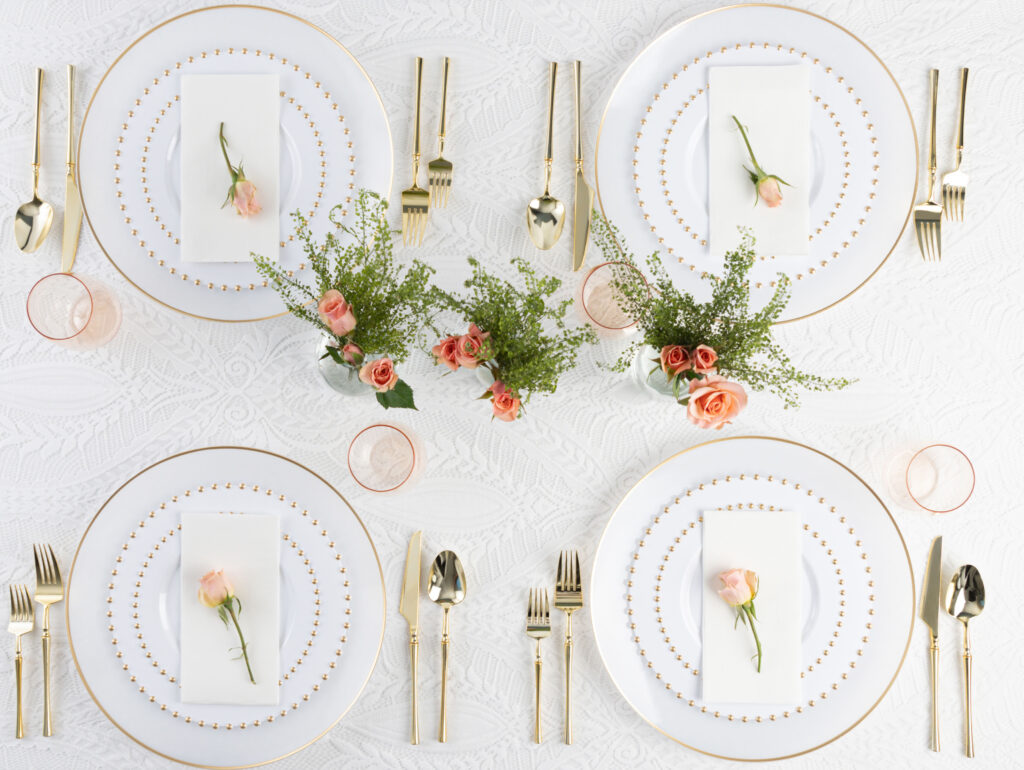 Beaded Collection White/Gold - Image 4