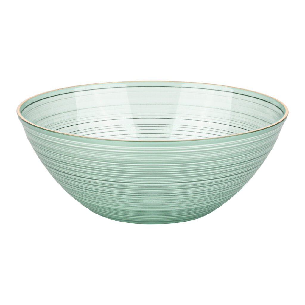 Crystal Design Green Transparent with Gold Rim - Image 5