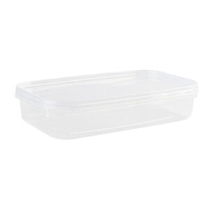 Rectangle Lock Containers With Lids 16oz Clear