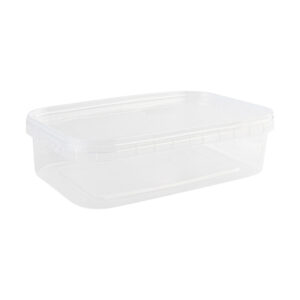 Rectangle Lock Containers With Lids 24oz Clear